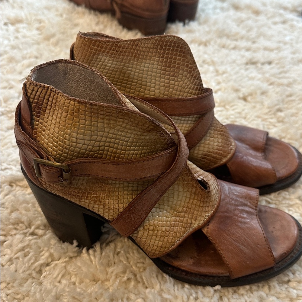 FREEBIRD Rattl heeled open toe boots 9 - Picture 8 of 9